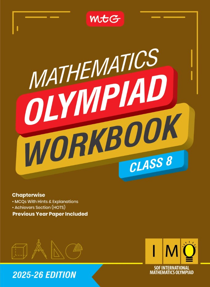 MTG International Mathematics Olympiad (IMO) Workbook for Class 8 - SOF Olympiad Preparation Books | 2025-2026 Edition